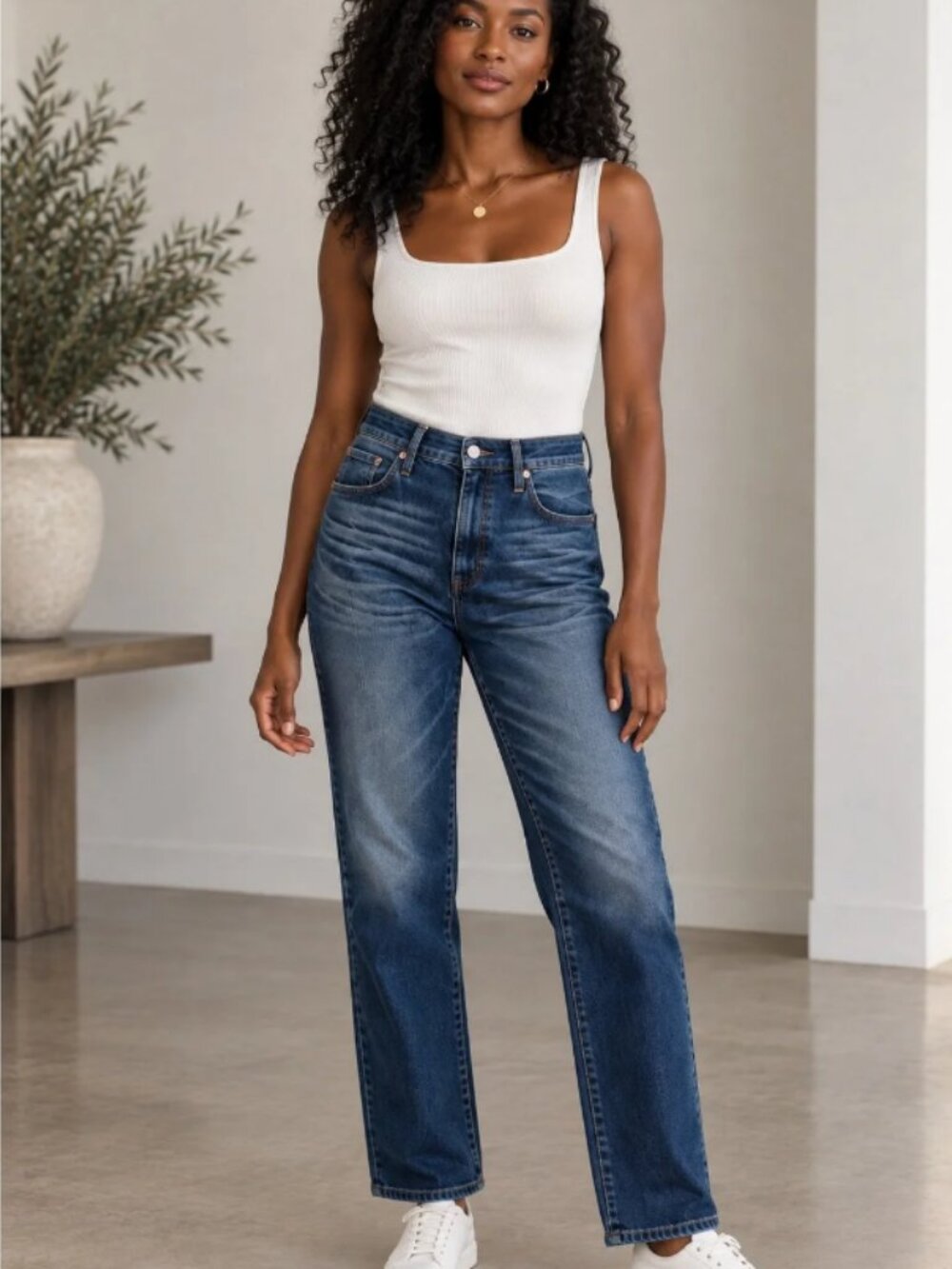 AG Adriano Goldschmeid Mari Hi Rise Straight Jeans Size 29R #2642